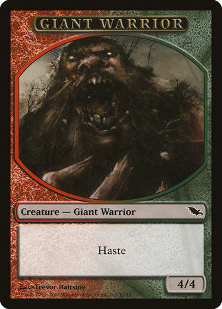 Giant Warrior Token (Red/Green) [Shadowmoor Tokens]