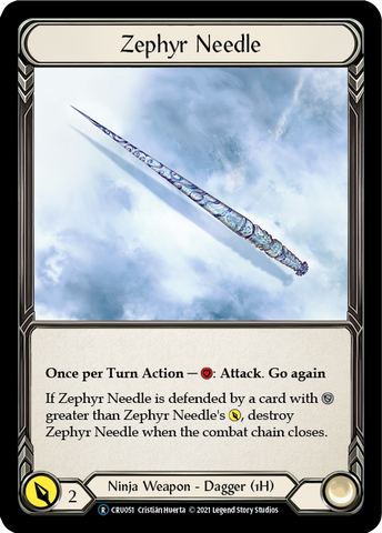 Zephyr Needle (Rainbow Foil) [CRU051-RF] Unlimited Rainbow Foil