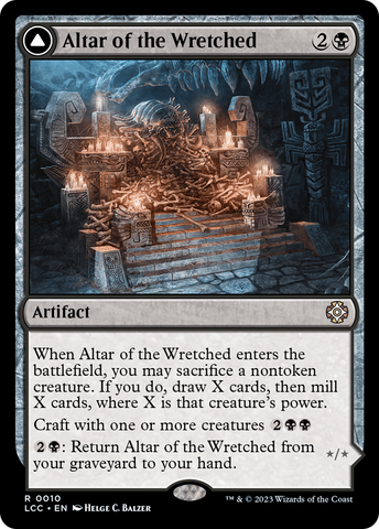 Altar of the Wretched // Wretched Bonemass [The Lost Caverns of Ixalan Commander]