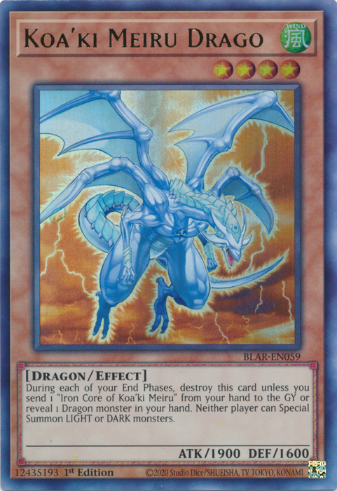 yugioh koa ki meiru cards Koa'ki Meiru Drago [BLAR-EN059] Ultra Rare