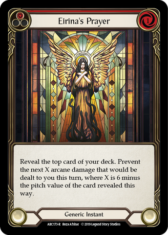 Eirina's Prayer (Red) [ARC173-R] 1st Edition Rainbow Foil