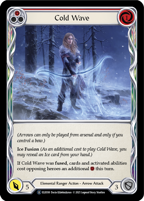 Cold Wave (Red) [U-ELE038] Unlimited Rainbow Foil