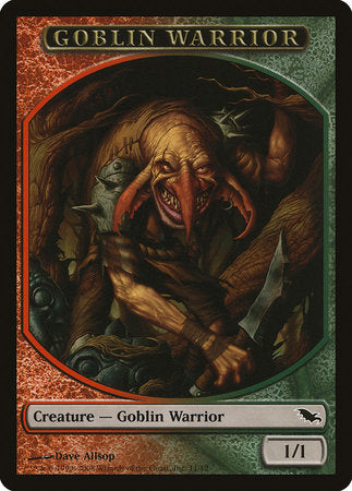 Goblin Warrior Token (Red/Green) [Shadowmoor Tokens]