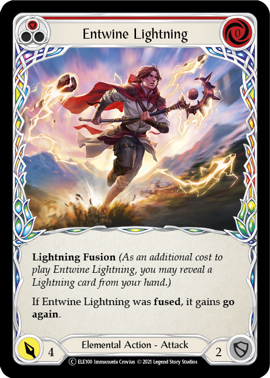 Entwine Lightning (Red) [U-ELE100] Unlimited Rainbow Foil