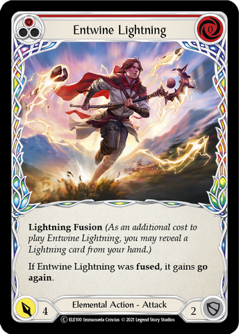 Entwine Lightning (Red) [U-ELE100] Unlimited Rainbow Foil