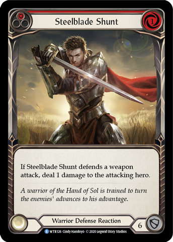 Steelblade Shunt (Red) [WTR126] Unlimited Edition Rainbow Foil