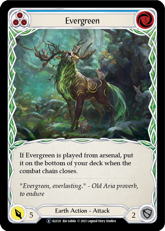 Evergreen (Blue) [U-ELE121] Unlimited Rainbow Foil